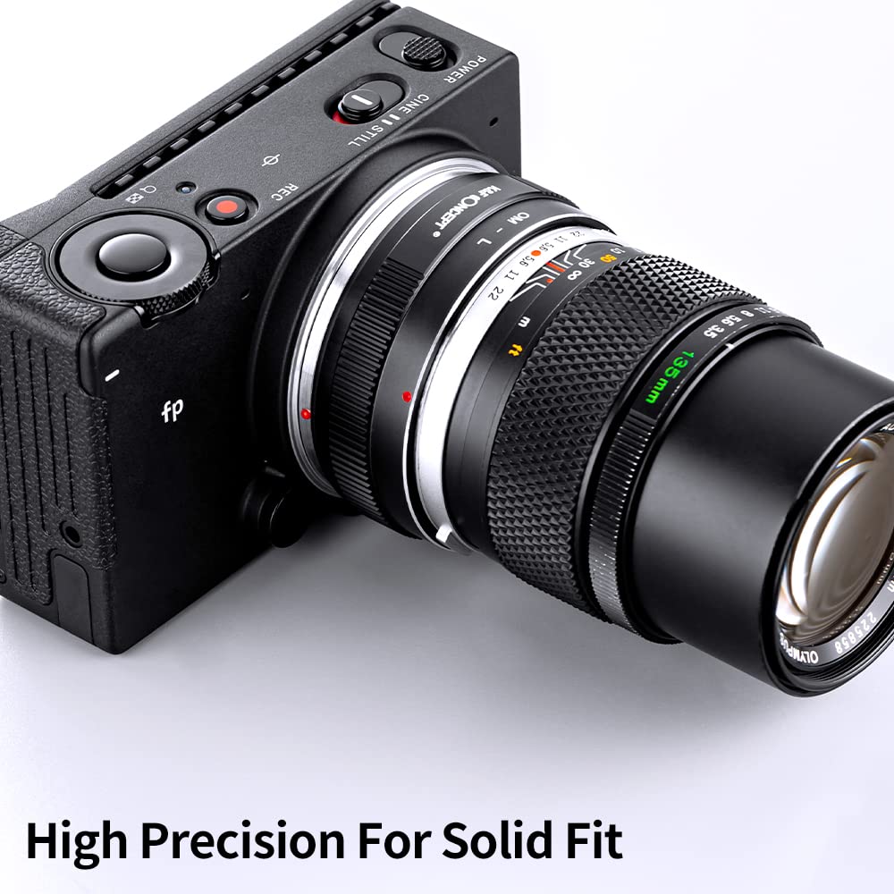 Amazon.com : K&F Concept Lens Mount Adapter OM-L Manual Focus